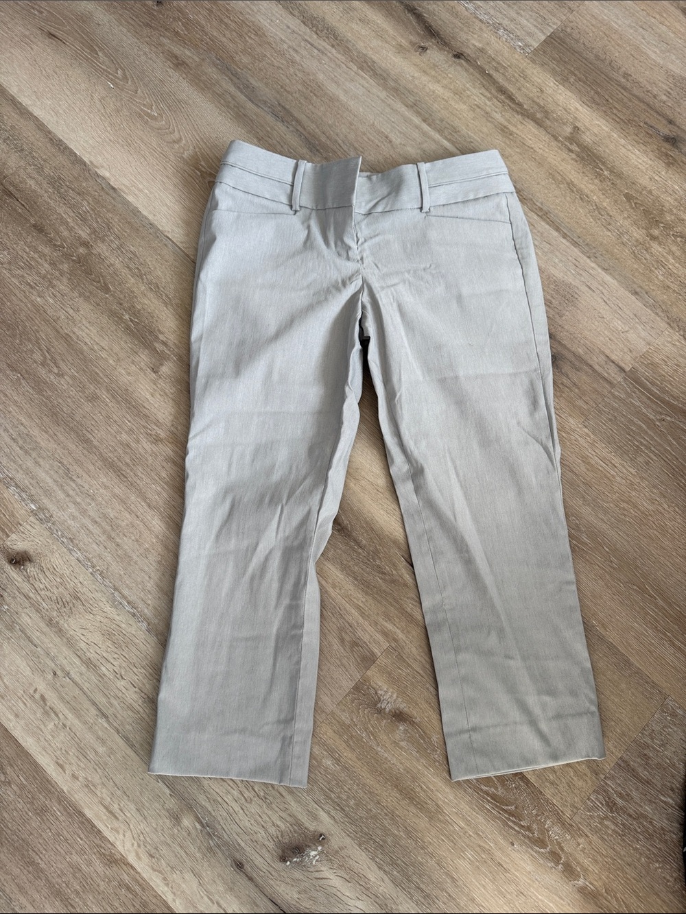 The Limited Women's Light Gray Cropped Dress Pants